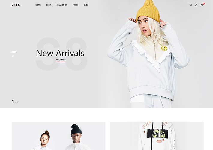 現代設計HTML電子商務服裝商城企業網站HTML5模板