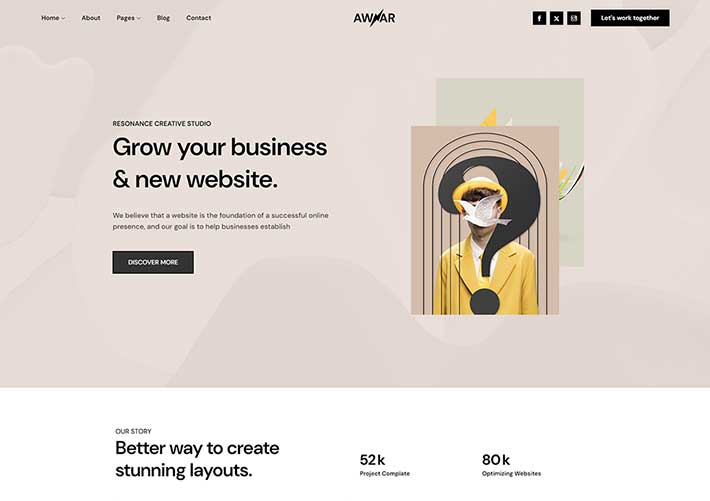 響應式品牌創建設計營銷服務集團公司網站網頁HTML源碼模板