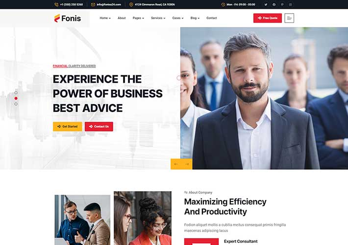 響應式財務顧問會計代賬商業咨詢公司網站HTML網頁模板