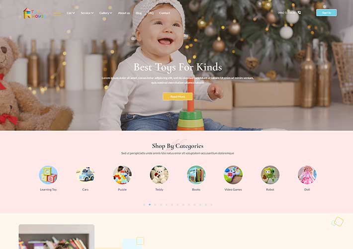 響應式兒童益智玩具公司網站網頁HTML源碼模板