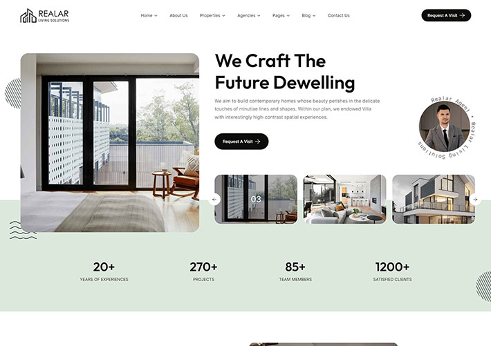 響應式集團房地產行業房屋交易企業網站網頁HTML5模板