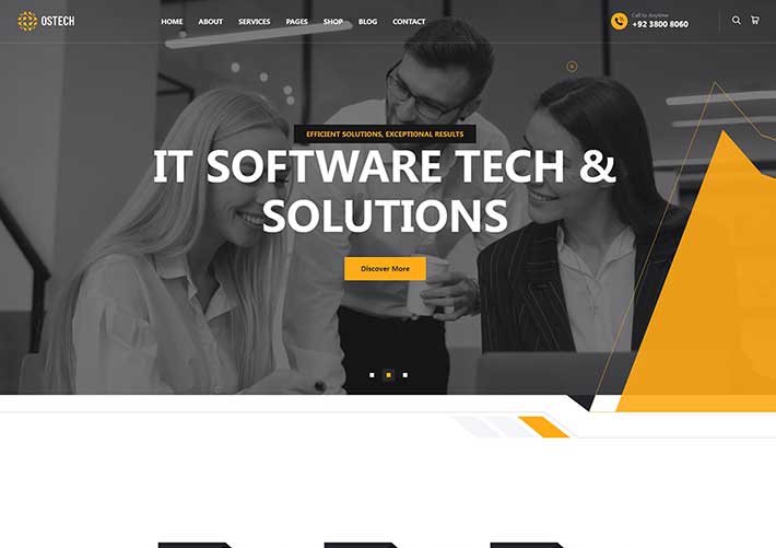 響應式網絡安全IT技術解決方案和服務網站網頁HTML模板