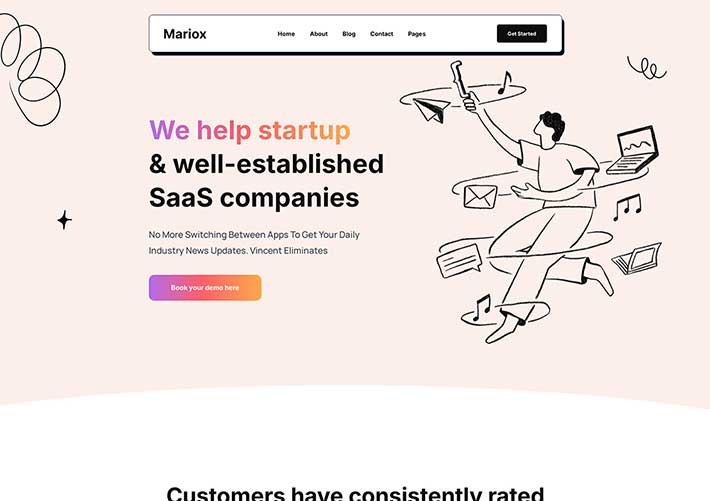 響應式時尚互聯網軟件服務IT行業企業官網網站HTML5模板
