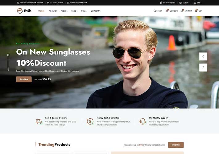 通用電商網站電子商務在線商城前端網頁HTML模板