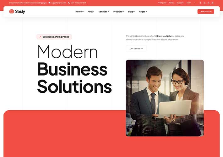 企業通用靜態網站網頁html整站源碼