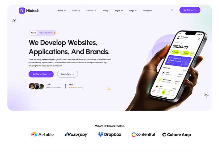 前端bootstrap網頁模板 響應式網頁設計網站