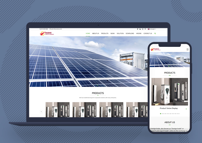 外貿中英文雙語企業通用網站Pbootcms模板帶三級欄目自適應手機端