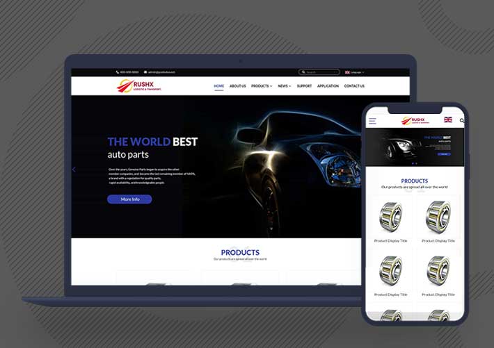 中英文雙語機械設備企業網站Pbootcms源碼帶三級欄目自適應手機端