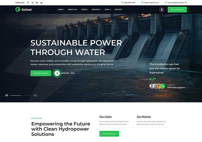 響應式新能源開發制造企業官網網站網頁HTML源碼模板