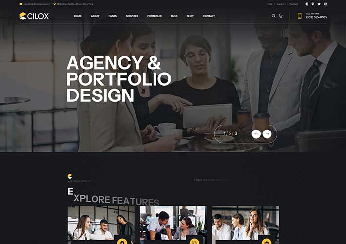 響應式通用商業服務企業網站HTML5網頁前端設計模板