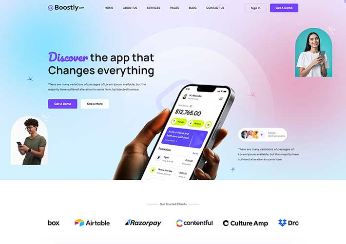 響應式互聯網科技服務軟件應用企業網站HTML5源碼模板