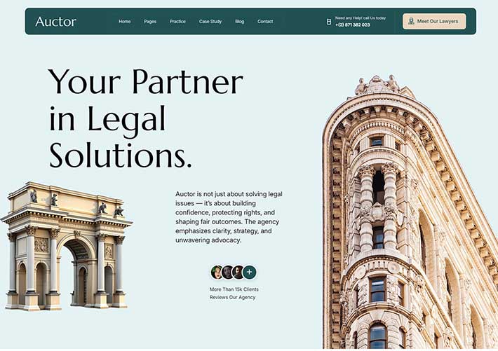 響應式律師法律服務相關服務網站網頁HTML前端源碼模板